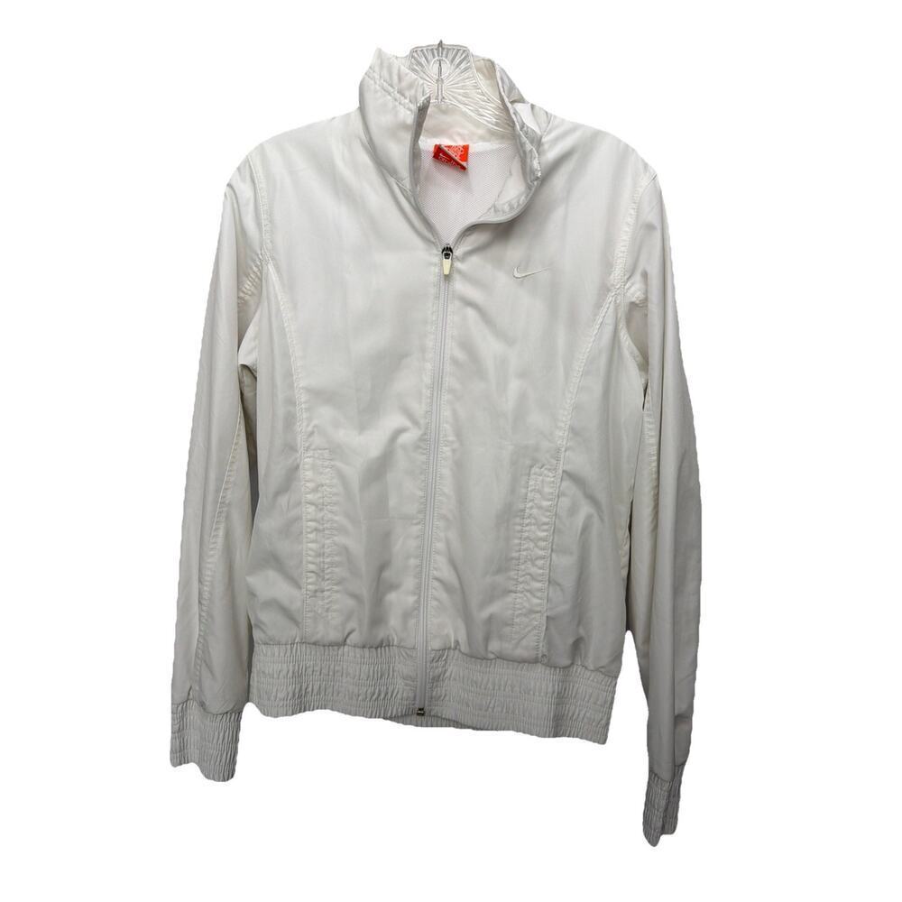 Vintage Nike Womens Track Jacket White Size Medium Nike The Athletic Dept.